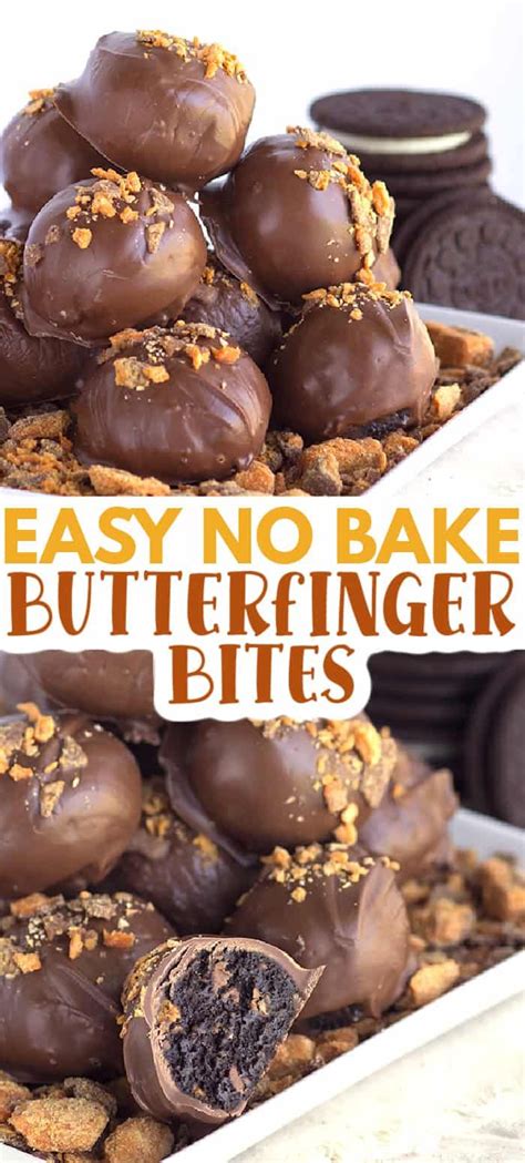 Butterfinger Bites - These Easy No-Bake Butterfinger Bites are sure to ...