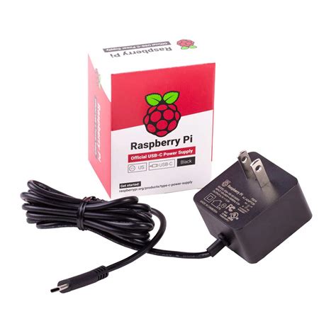 Buy Raspberry Pi15W USB-C Power Supply US - Black Online at ...