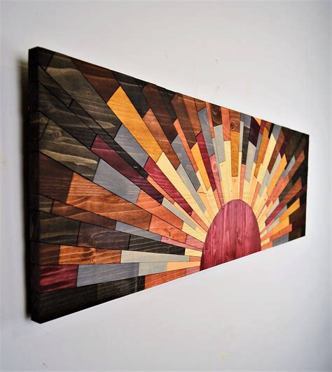 Wood wall art EDGE of THE DAY wooden wall art