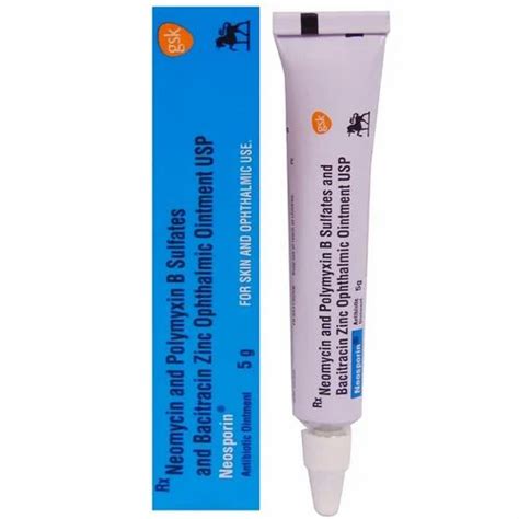 Neomycin & polymyxin Ophthalmic Neosporin Antibiotic Ointment, 1 tube ...