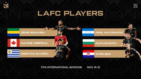 LAFC Players Go International | Los Angeles Football Club