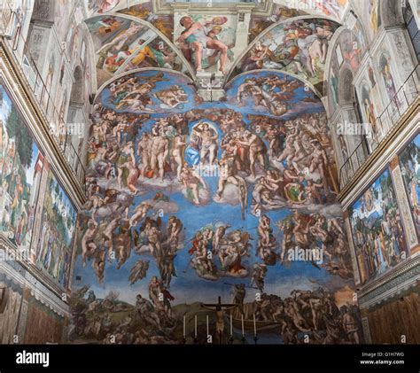 Michelangelo last judgement hi-res stock photography and images - Alamy