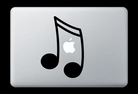 Musical Note Music Sticker Apple Mac Book Air/Pro Dell Laptop Decal 13 ...