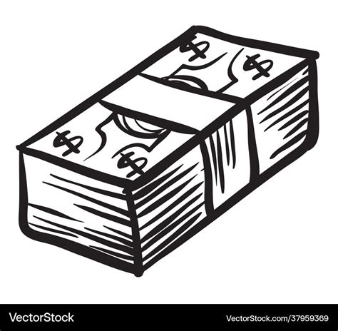 Money Stacks Clipart Black And White Christmas