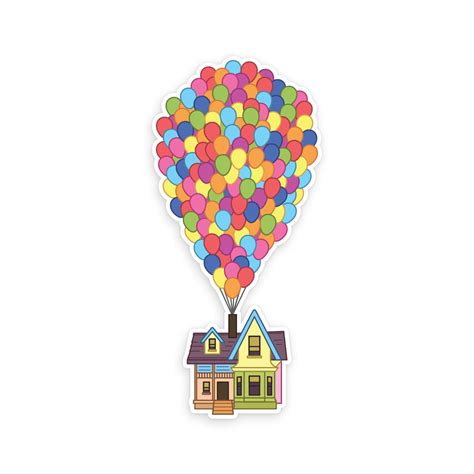 Paradise Falls Up Balloon House Disney Inspired Vinyl Sticker Decals ...