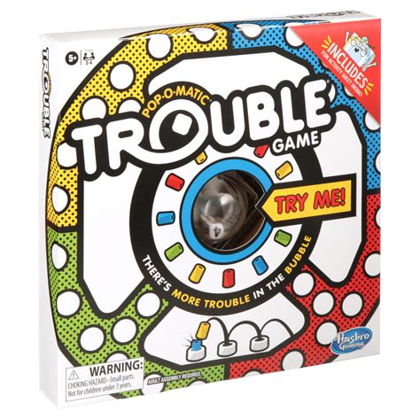 Printable Trouble Game - Printable Word Searches