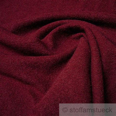 Fabric Pure New Wool Knitted Fabric Bordeaux Fulling Loden - Etsy UK