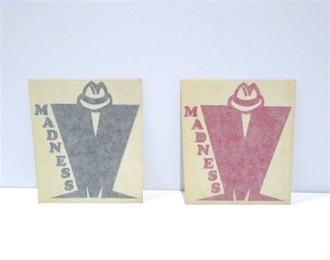 Madness Band Sticker 80's Vintage Logo Decal / Stiff Records London ...