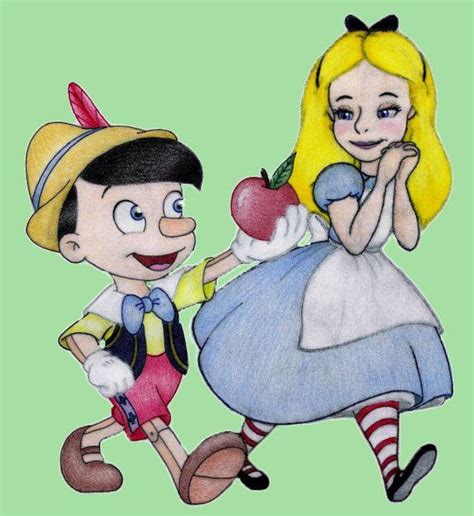 Pinocchio and Alice by Yeldarb86 on deviantART | Pinocchio, Alice in ...