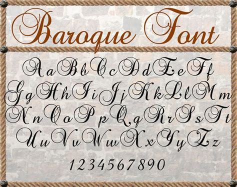 Baroque font svg Word fonts Wedding font Cricut cursive script svg ...