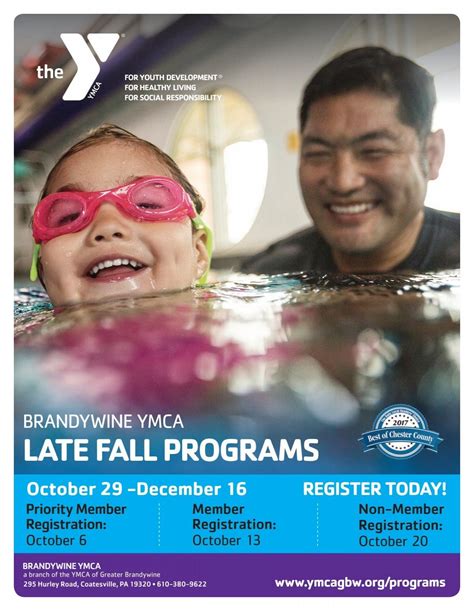 Brandywine YMCA - Late Fall Program Guide 2018