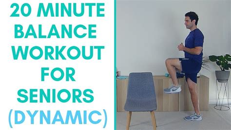 Beginner Balance Exercises For Seniors (Dynamic) | Balance Exercise For ...