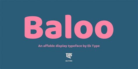 Baloo Font Free by EK Type » Font Squirrel