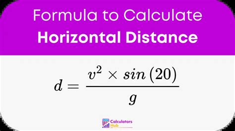 Horizontal Distance Calculator With Angle Online