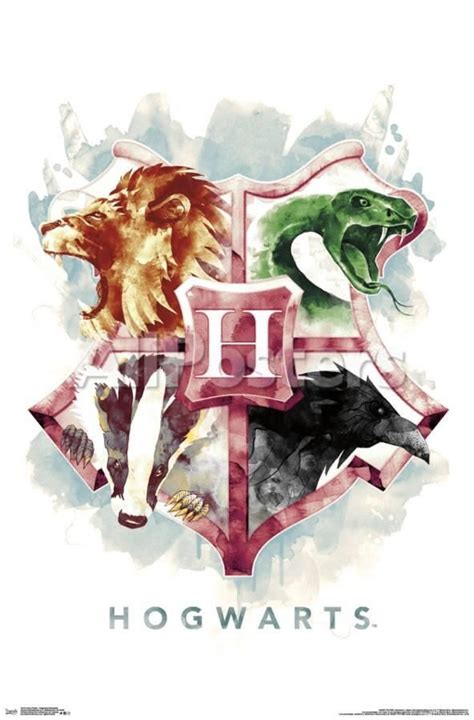 'HARRY POTTER - HOGWARTS ILLUSTRATED' Poster | AllPosters.com | Harry ...