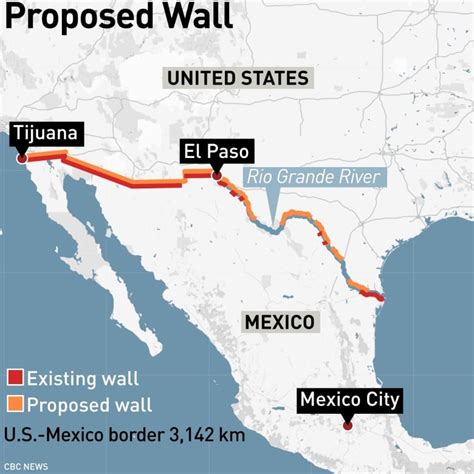 Us Border Wall Map | Images and Photos finder