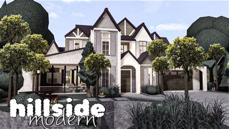 BLOXBURG: Hillside Suburban Modern House|| House Build - YouTube