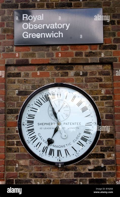 Royal Observatory GMT Clock at Greenwich London Stock Photo - Alamy