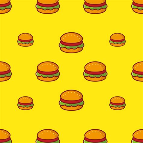 Cute funny cartoon character burger on background.Vector cartoon kawaii ...