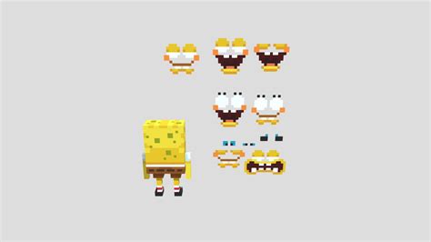 SpongeBob (Minecraft dlc map v2) - Download Free 3D model by ...