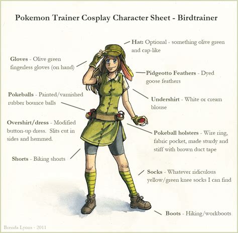 Pokemon Trainer Cosplay Sheet by windfalcon on DeviantArt