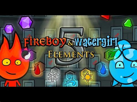 Fireboy & Watergirl 5: Elements - Ice Temple Level (Walkthrough) - YouTube