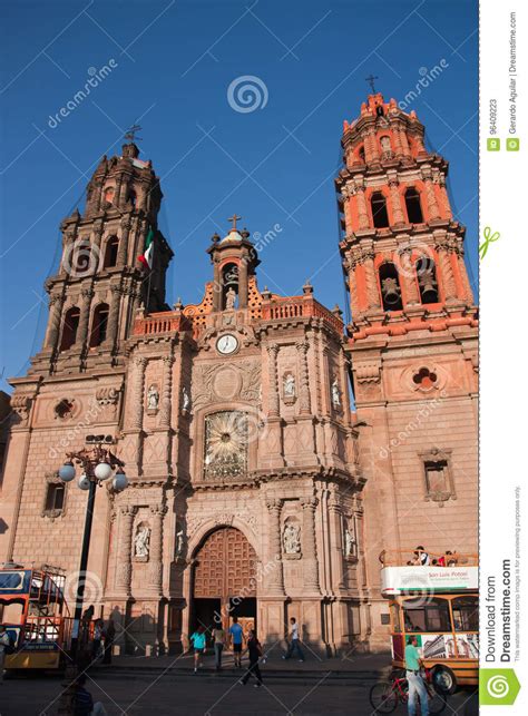 San Luis Potosi Cathedral editorial stock photo. Image of influence ...