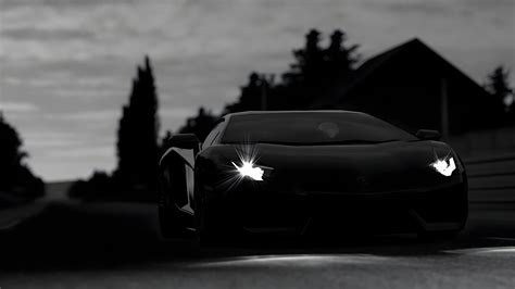 Black And White Lamborghini Wallpaper