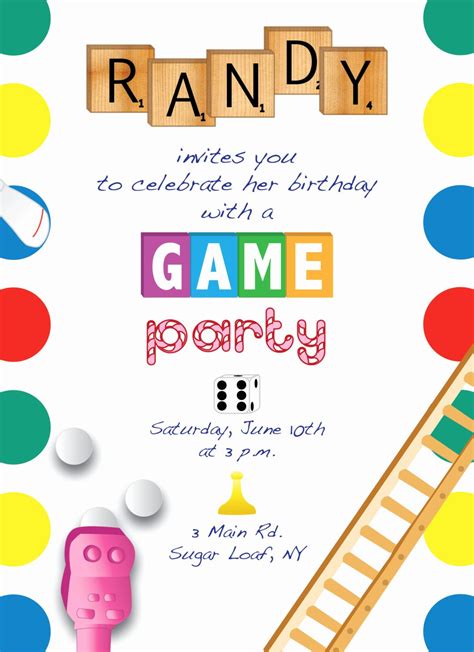 Downloadable Free Printable Video Game Party Invitation Template Free