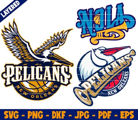 New Orleans Pelicans logos Svg NBA logo Basketball Sport | Etsy