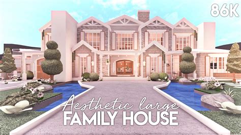 Aesthetic Large Family House | Bloxburg Build - YouTube