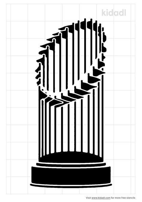 Free World Series Trophy Stencil, Stencil Printables - aktek.com.tr