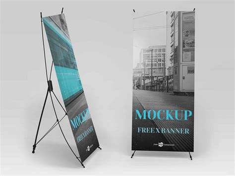 Free X Banner Mockup (PSD)