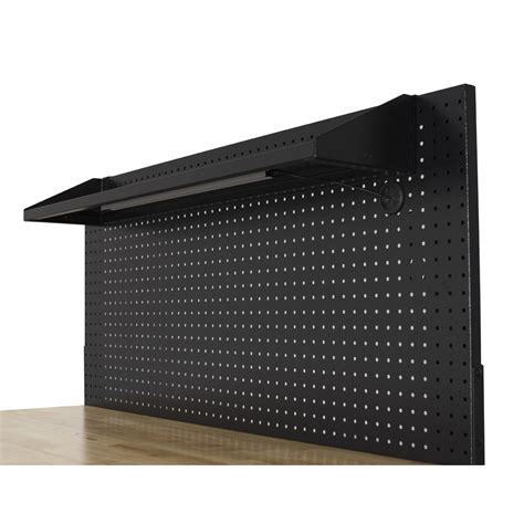 Craftsman 48 in. Adjustable Height Workbench with Pegboard and LED Light