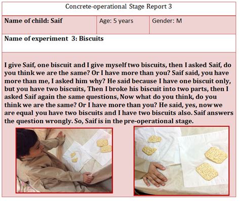 Piaget's Experiments - Meiad ahli