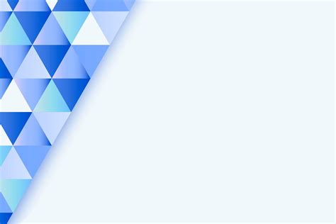 Blue geometric background vector | Vector - rawpixel