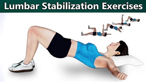 Lumbar Spine Stabilization Exercises - YouTube