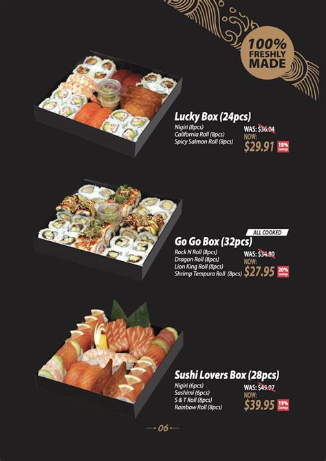 Menu - Sushi Go Go