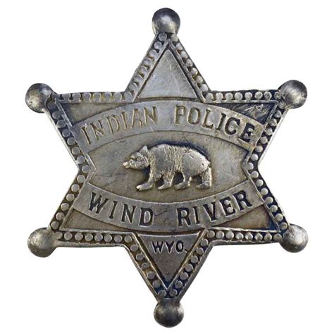 Wyoming Indian Police Badge - OH3057 - Medieval Collectibles