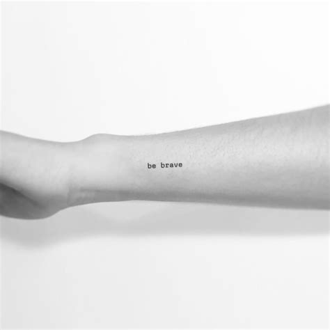 Be Brave Temporary Tattoo set of 3 - Etsy