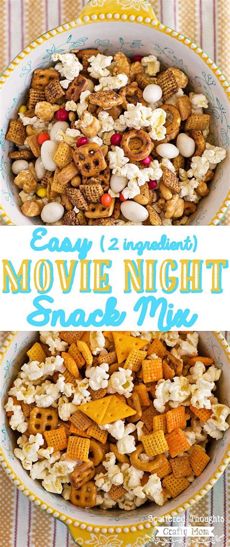 Easy Movie Night Snack Mix | Movie night snacks, Movie night snacks ...