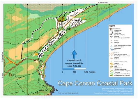 Cape Conran Coastal Park Map – safety dave