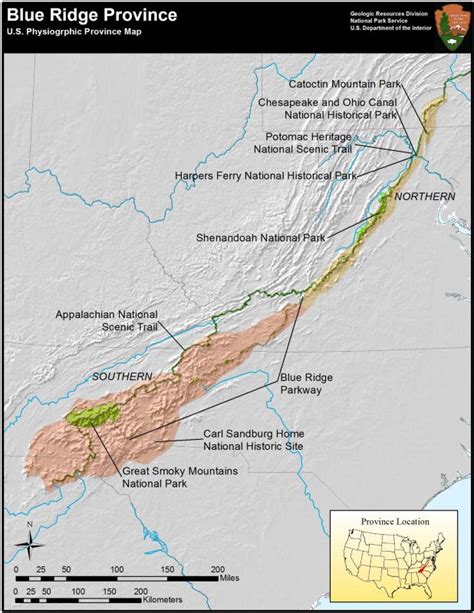 Blue Ridge Mountains Map