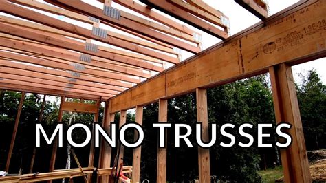 Installing the Mono Trusses [Flat Roof Trusses] - YouTube