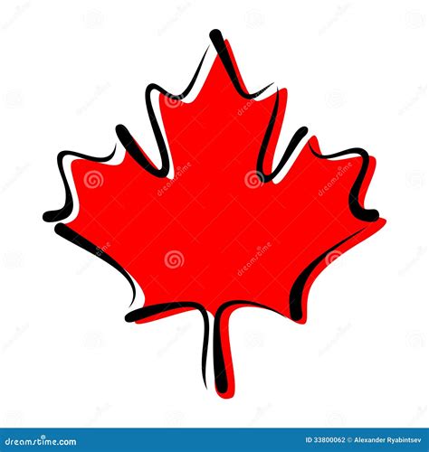 Maple Leaf - Symbol of Canada Stock Illustration - Illustration of ...