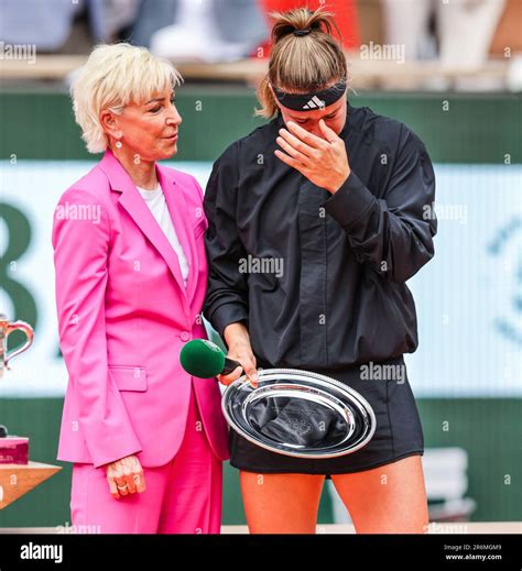 Paris, France. 10th June, 2023. Tennis player Karolina Muchova (CZE ...