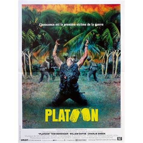 PLATOON Movie Poster 15x21 in.