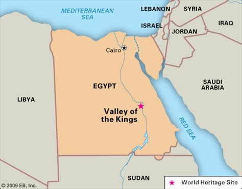 Valley Of The Kings Egypt Map – Map Vector