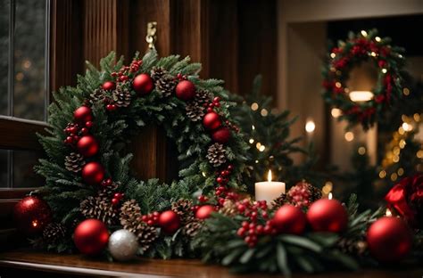 Premium AI Image | Christmas Wreaths