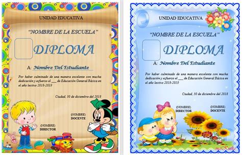 Diplomas Editables En Word Para Imprimir Ayuda Docente Diplomas ...